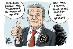 Ex-Bundespräsident wirbt für Konformität: Gauck stößt mit Forderung nach „Toleranz in Richtung rechts“ auf Kritik