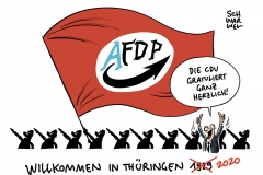 Neuer Ministerpräsident in Thüringen:  FDP-Kandidat Kemmerich mit den Stimmen der AfD gewählt