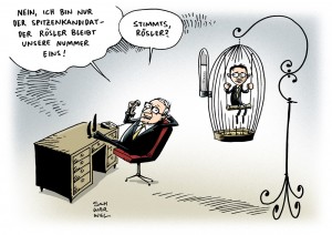 karikatur schwarwel machtkampf fdp brüderle rösler