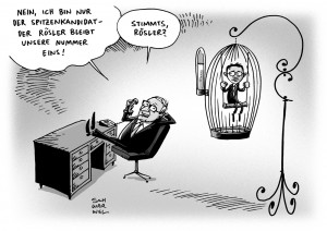 karikatur schwarwel fdp machtkampf brüderle rösler