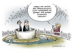 CDU Distanz FDP Karikatur Schwarwel
