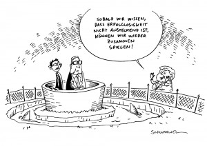 CDU Distanz FDP Karikatur Schwarwel