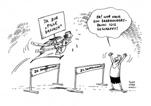 Katholische Kirche Pille danach Karikatur Schwarwel