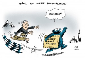 Länderfinanzausgleich Karikatur Schwarwel