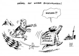 Länderfinanzausgleich Karikatur Schwarwel