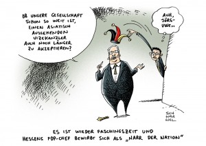 Alltagsrassismus FDP Rösler Karikatur Schwarwel