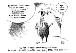 Alltagsrassismus FDP Rösler Karikatur Schwarwel