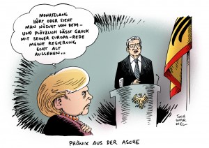 Gauck historische Europa Rede Karikatur Schwarwel