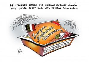 Wahlergebnis Italien Karikatur Schwarwel Angst Euro Krise