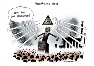obama in berlin merkel historische rede karikatur schwarwel