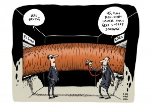 NSA soll auch Datenkabel zwischen Europa und Asien ausspionieren Karikatur Schwarwel