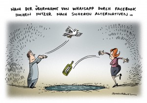 Whatsapp: Nach Übernahme durch Facebook steigen Nutzer auf alternative Nachrichtendienste um