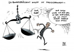 Wulff: Freispruch für Ex-Bundespräsidenten