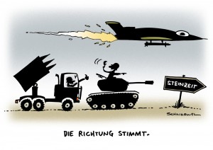 Nahost-Konflikt: Israel fliegt schwerste Angriffe seit Beginn der Offensive gegen Hamas – Karikatur Schwarwel