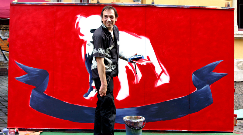 LIVE-PAINTING „Owner Of A Lonely Heart” 26.07.2014