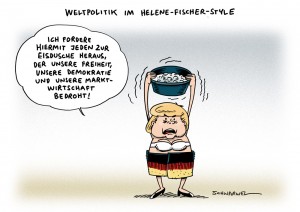 Merkel Nordirak Waffen Eisdusche