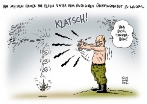 Sanktionen: Russland droht mit Überflugverbot