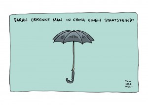 Hongkong: Regenschirm-Revolution gegen das Regime in Peking