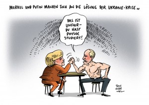 Ukraine-Krise: Treffen zwischen Merkel und Putin im Kreml geplant