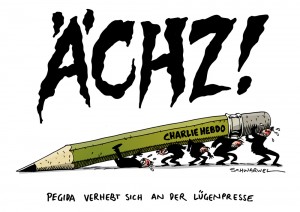 Pegida: Französische Karikaturisten wehren sich gegen Vereinnahmung der Charlie-Hebdo-Opfer durch Pegida