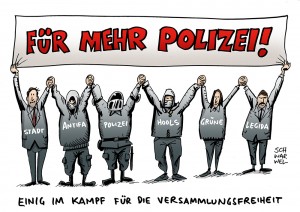 LEGIDA-Verbot:  Forderung nach mehr Polizei in Sachsen