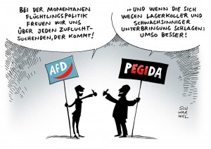 Angstdebatte in Flüchtlingspolitik: AfD und Pegida profitieren von öffentlicher Diskussion