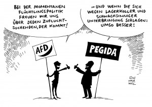 Angstdebatte in Flüchtlingspolitik: AfD und Pegida profitieren von öffentlicher Diskussion