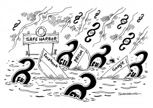 Europäischer Gerichtshof: Safe-Harbor-Abkommen ist ungültig - Karikatur Schwarwel
