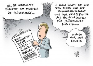 Welt-Risiko-Bericht: Flüchtlinge vor Klimakatastrophe als Hauptangst des Schweizer Weltwirtschaftsforums