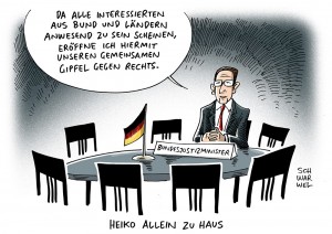 Zunahme fremdenfeindlicher Straftaten: Justizminister Maas lädt zum Gipfel gegen rechte Gewalt