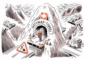 Schweizer Gotthard-Tunnel eröffnet fristgerecht: Deutschland trotz jahrelanger Vorbereitungen noch nicht mit zulaufenden Strecken fertig