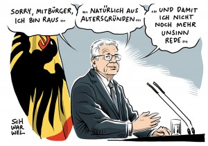 Bundespräsident: Gauck tritt nicht zu zweiter Amtszeit an