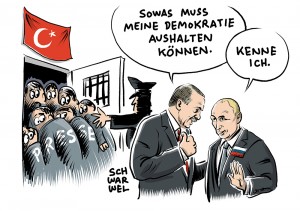 Türkei nach Putsch: Erdogans Flirt mit Putin provoziert Nato; 47 Haftbefehle gegen Ex-Mitarbeiter von „Zaman“