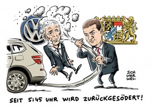 Konsequenzen aus Abgasaffäre: Bayern verklagt VW auf Schadenersatz