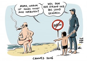 Terrorangst in Frankreich: Cannes verbietet Frauen im Burkini den Strand