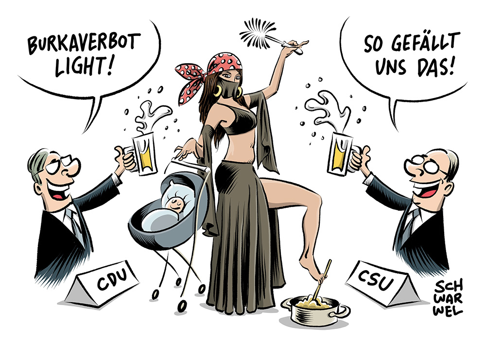 Vollverschleierung: CDU/CSU-Innenminister wollen Burka-Verbot light