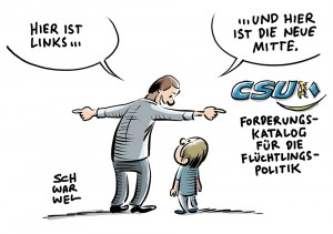 Flüchtlingspolitik der CSU: CSU präsentiert ein AfD-Nachplapper-Papier