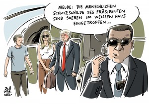 Umzug nach Washington: Barron und Melania Trump ziehen ins Weiße Haus