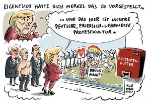 Merkel verurteilt Gewalt bei G20-Protesten: „Das ist nicht zu akzeptieren“