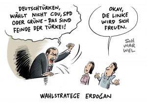 Deutschtürken bei Bundestagswahl: Erdogan fordert Boykott von CDU, SPD und Grünen
