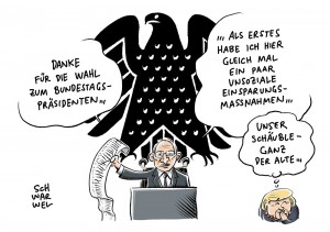 Konstituierende Sitzung: Schäuble neuer Bundestagspräsident