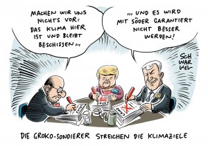 GroKo-Sondierungsgespräche: Union und SPD stellen Klimaziel für 2020 infrage