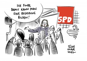 Nahles verteidigt GroKo-Sondierungsergebnisse: „Ich finde, damit kann man eine Regierung bilden“