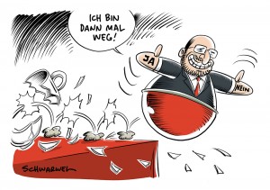 Nach wachsender Kritik aus SPD: Martin Schulz verzichtet auf Außenministerium