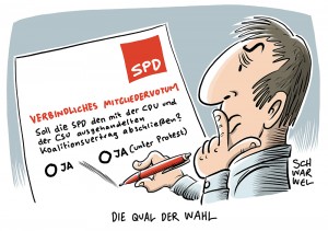 SPD-Mitgliedervotum: GroKo-Brief sorgt für Kritik in der Basis