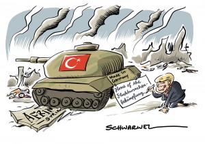 Regierungserklärung Merkel nennt sechs Punkte, um neue Flüchtlingskrise zu verhindern, Deutsche Panzer gegen Kurden: Türkei besetzt Afrin