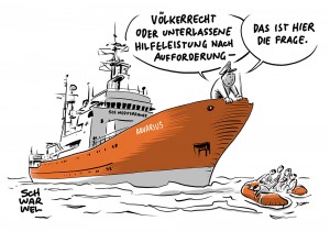 Völkerrecht gegen Seerecht: Rettungsschiff „Aquarius“ sticht im Mittelmeer in See