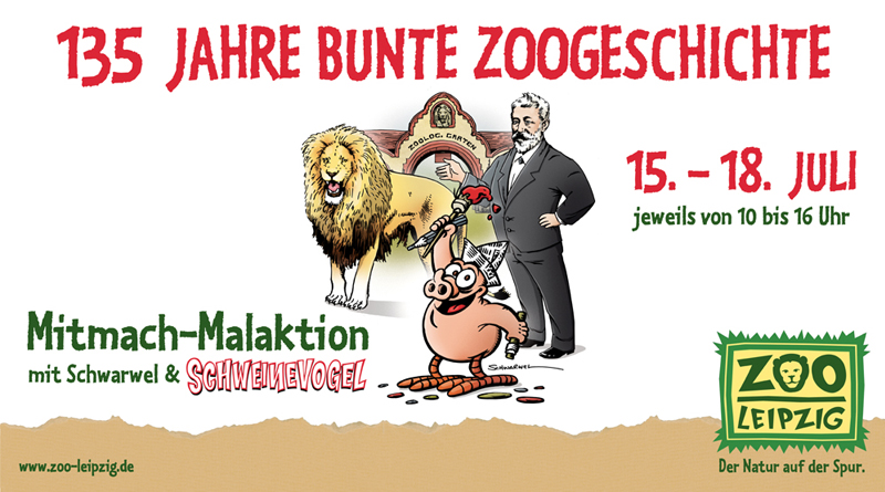 FOTOS Sommerferien-Workshops + große Mitmach-Malaktion im Zoo Leipzig 2013