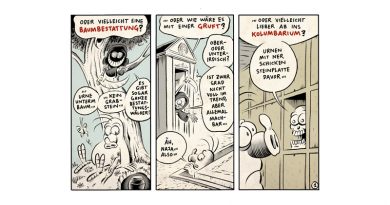 COMICS für Endlichkeitsmagazin drunter+drüber